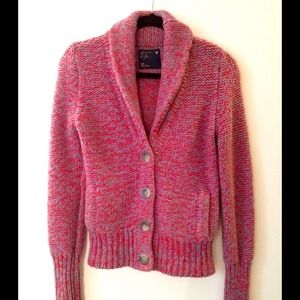 Fitted button up sweater