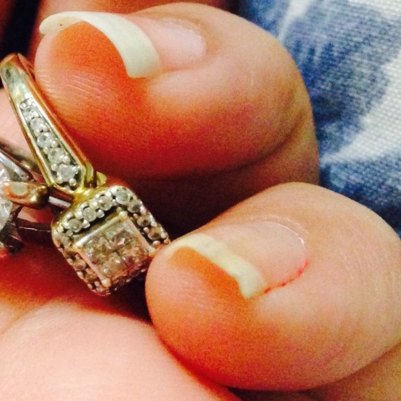 Princess cut diamond ring