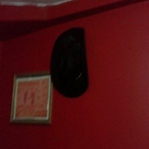 Black suede cowboy hat