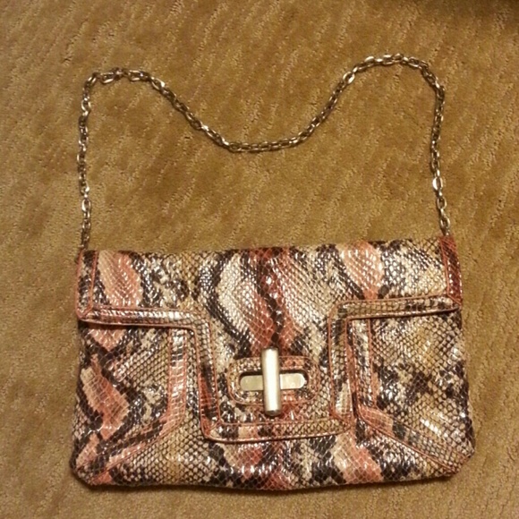 Gianni Bini snakeskin multi colored purse