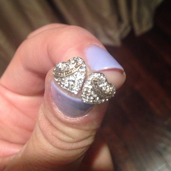 Juicy couture heart earrings