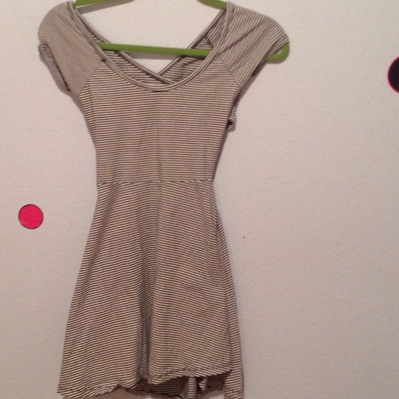 Brandy Melville Dress black and white stripes✨