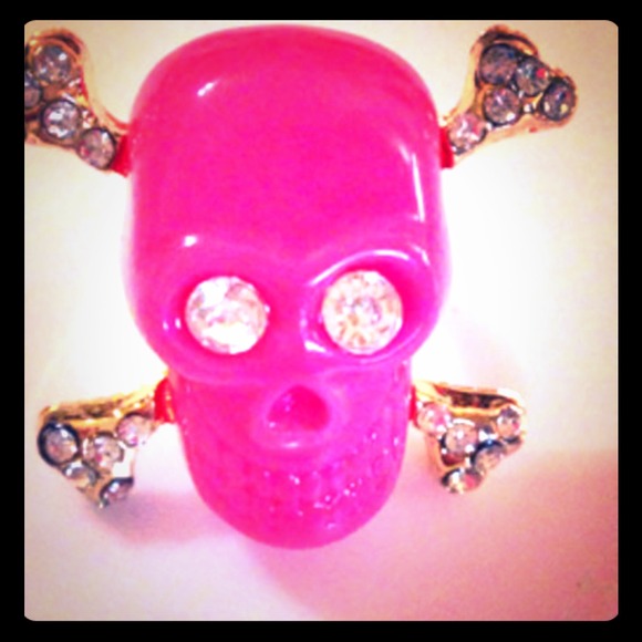 Pink Skull Ring