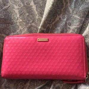 (Reduced 9/15/14) Kate spade hot pink wallet