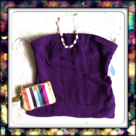 {Forever 21} purple top.