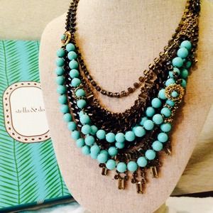 Stella & dot multi chain necklace