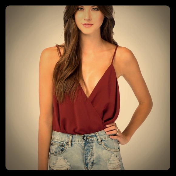 Burgundy Bodysuit!