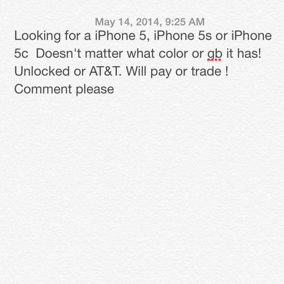 Looking for Iphone 5