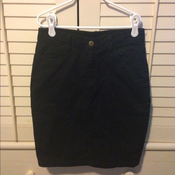 American Apparel High Waisted Denim Skirt