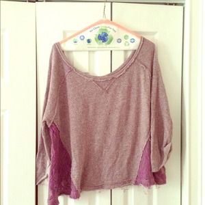 cute free people cropped sweater!