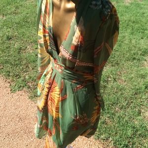 Bohemian organic patten dress