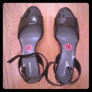 Calvin klein's black kitten heels