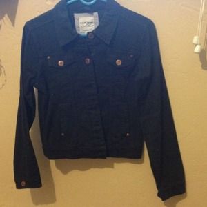Black denim jacket