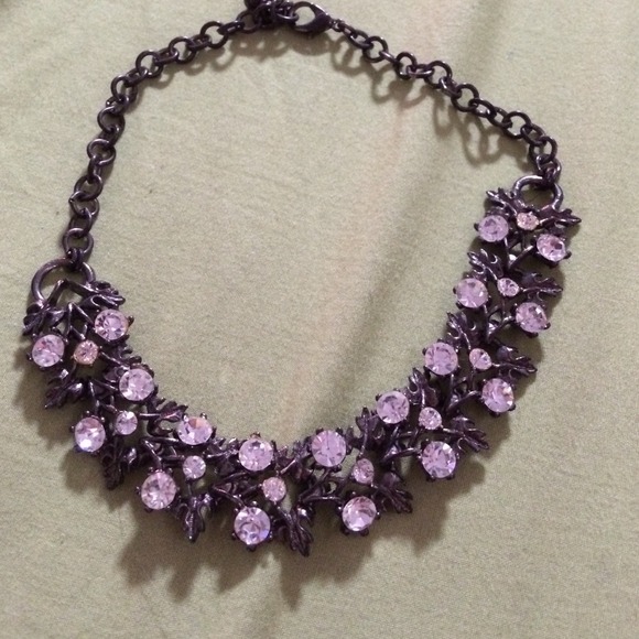 Black tone metal with rhinestones