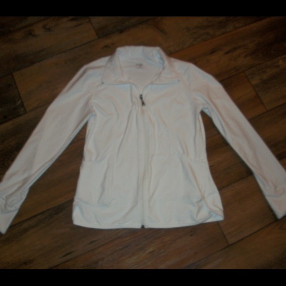 White, light jogging jacket