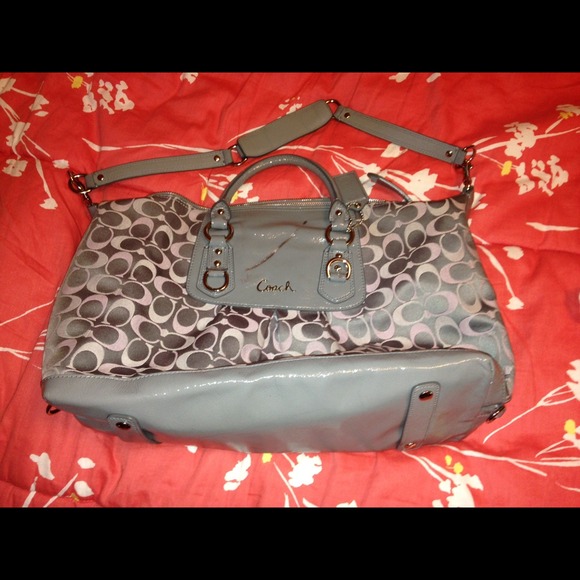 Large coach poppy bag