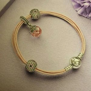 Multi Strand Light Pink Pandora Bracelet