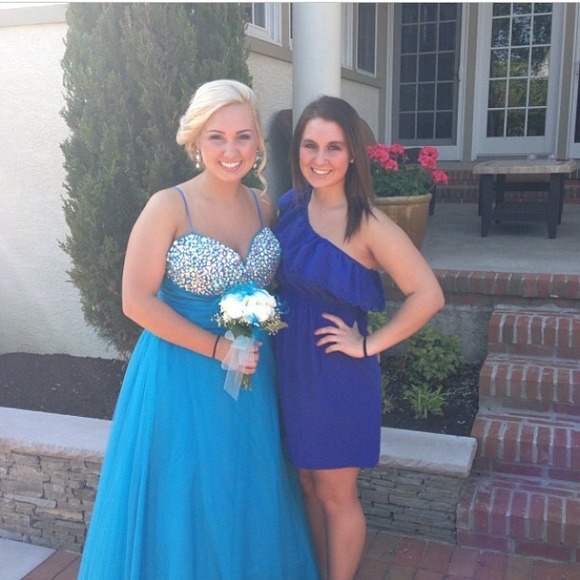 Light blue prom dress !