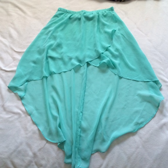 High low chiffon skirt