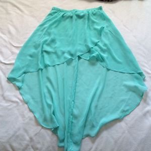 High low chiffon skirt