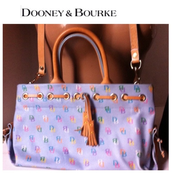 Dooney & Bourke Handbags - Dooney and Bourke light blue logo bag.