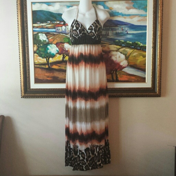 Long leopard Maxi