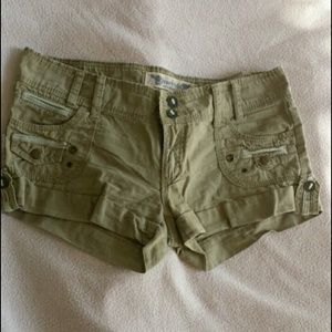 Cuffed Khaki Shorts