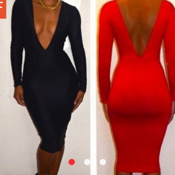Spandex dress both colors