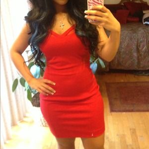 Red express dress XS