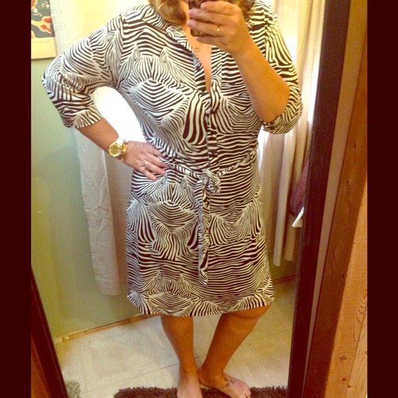 merona Dresses & Skirts - Knit Zebra Print Dress