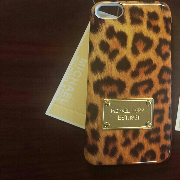 New Michael Kors MK iPhone 5 5 case w/ box Cheetah