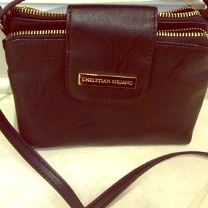 black and gold cross body purse