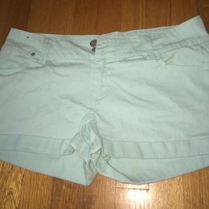 Teal shorts