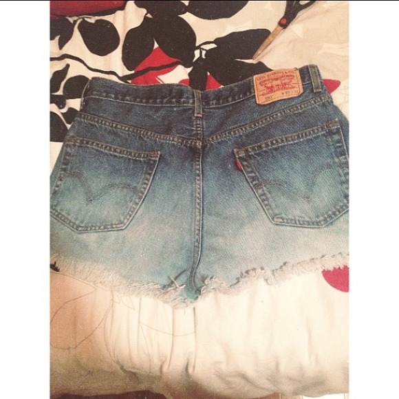 🔥hand made ombré high waisted shorts🔥