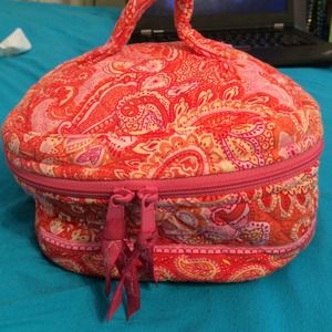 Vera Bradley pink sherbet travel bag