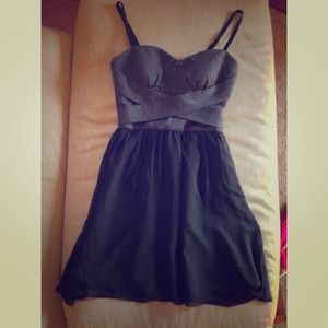 Grey and black dress from banana republic