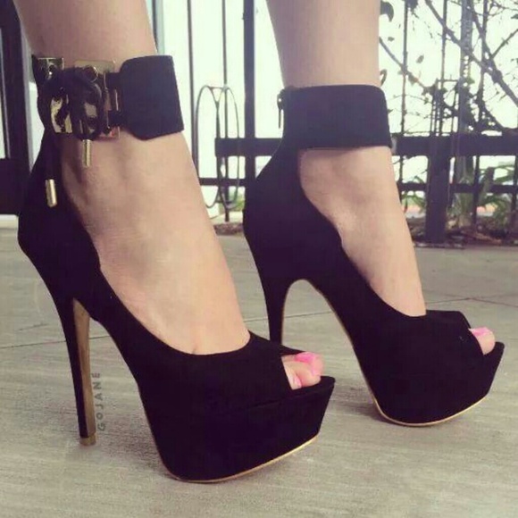 Black high heels