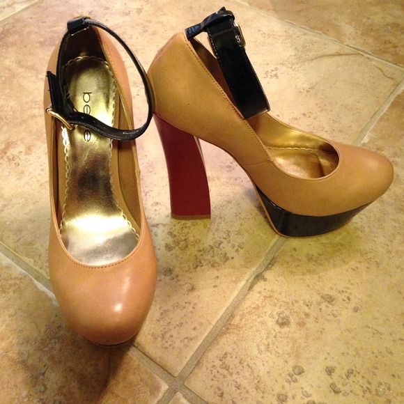 Bebe 60s Inspired Platform Heels