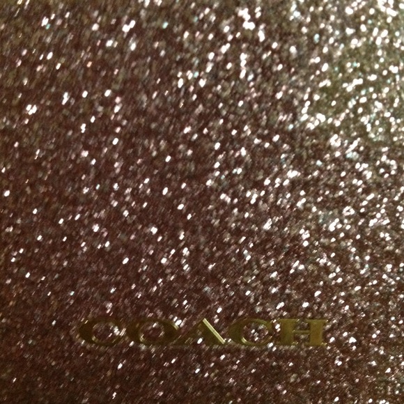 Pink glitter COACH IPHONE 5 CS case