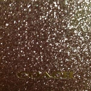 Pink glitter COACH IPHONE 5 CS case