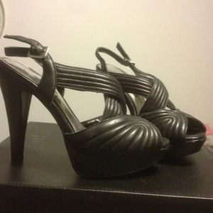 Chinese Laundry Blake Black Quilted Platform sz 8