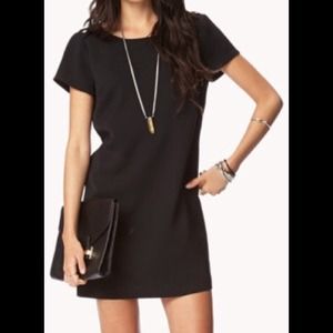Forever 21 Blk Essential Shift Dress Sz M