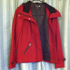 NWOT, red coat
