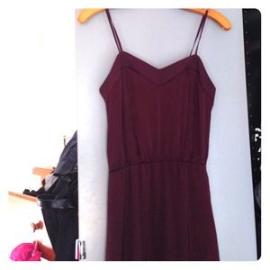 Beautiful burgundy maxi dress new!