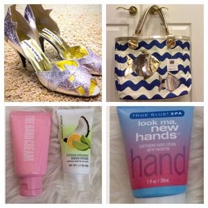 Sparkly Star Heels, Felix Ray Tote & Lotion Bundle