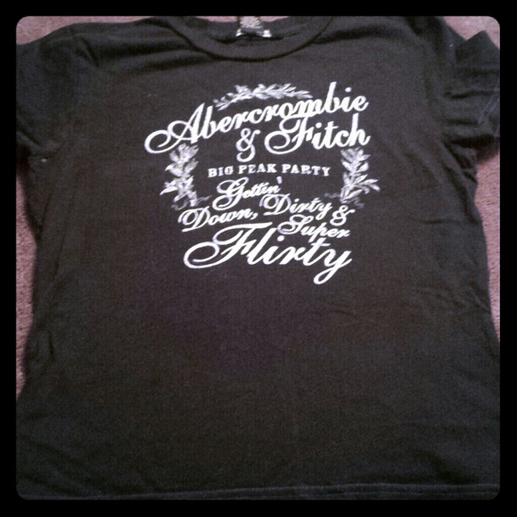 Abercrombie & Fitch Navy Graphic Tee