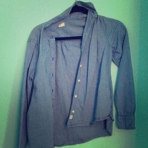 Blue button up