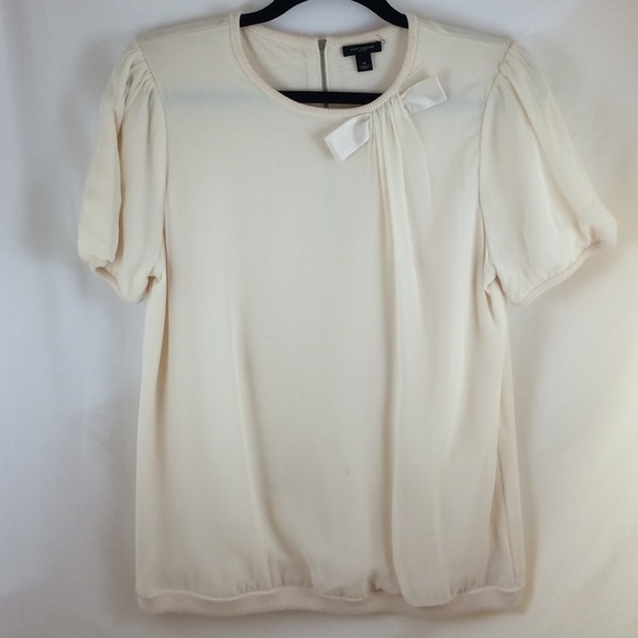 Ann Taylor chiffon overlay sweater