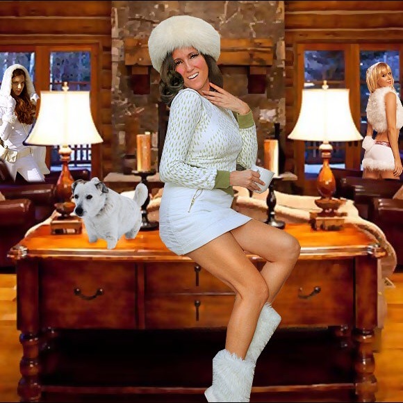 "My Husband is Skiing" Ski Lodge Thermal - Picture 2 of 6
