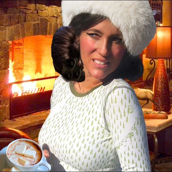 "My Husband is Skiing" Ski Lodge Thermal - Picture 3 of 6